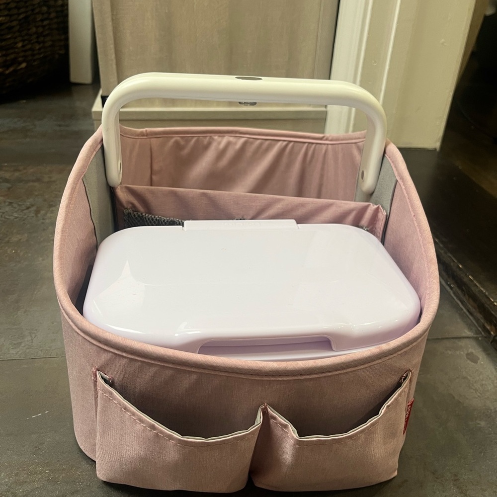 Skip hop light up diaper caddy, with skip hop wipe dispenser. - Picture 3 of 4